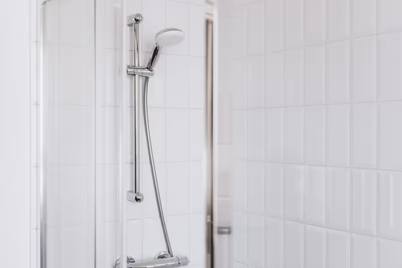 Clean tiled surface with bright, restored grout lines